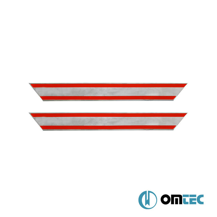 UV Baskılı Exclusive Kapı Eşiği 2 Prç. Paslanmaz Çelik - Renault Megane - CV II - (2002 - 2009)