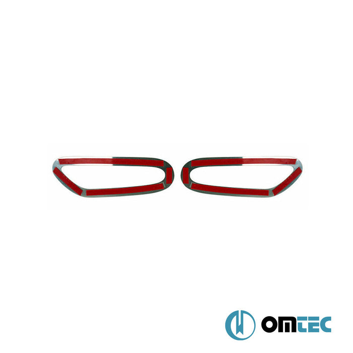 Sinyal Çerçevesi 2 Prç. P.Çelik (Parlak) - Bmw X1 - SUV E84 PRE - FL - (2009 - 2012)