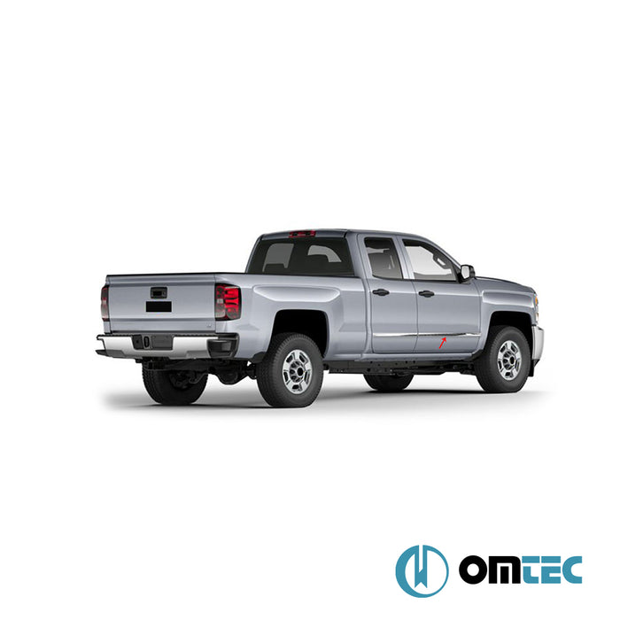 Yan Kapı Çıtası 4 Prç. Paslanmaz Çelik - Chevrolet Silverado - PK K2XX - (2014 - )