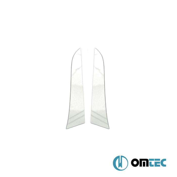 Spoiler Çıtası 2 Prç. (Lazer Kesim) Paslanmaz - Jeep Compass - SUV MP/552 - (2017 - )