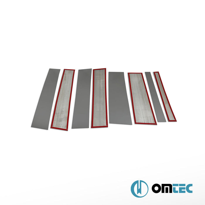 Kapı Direği 8 Prç. P.Çelik (Siyah) - Fiat Doblo - MVN 263 - (2010 - 2021)