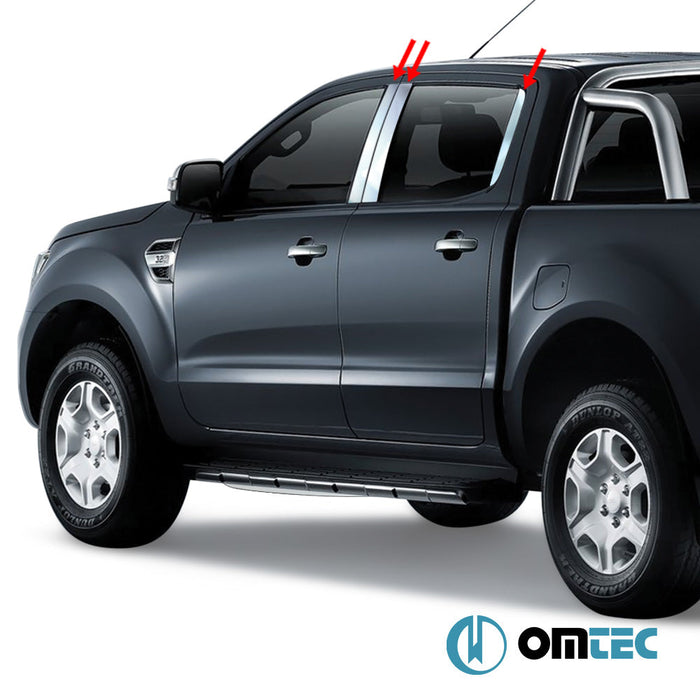 Kapı Direği 6 Prç. P.Çelik (Parlak) - Ford Ranger - PK T6 FL - I/FL - II - (2015 - 2022)