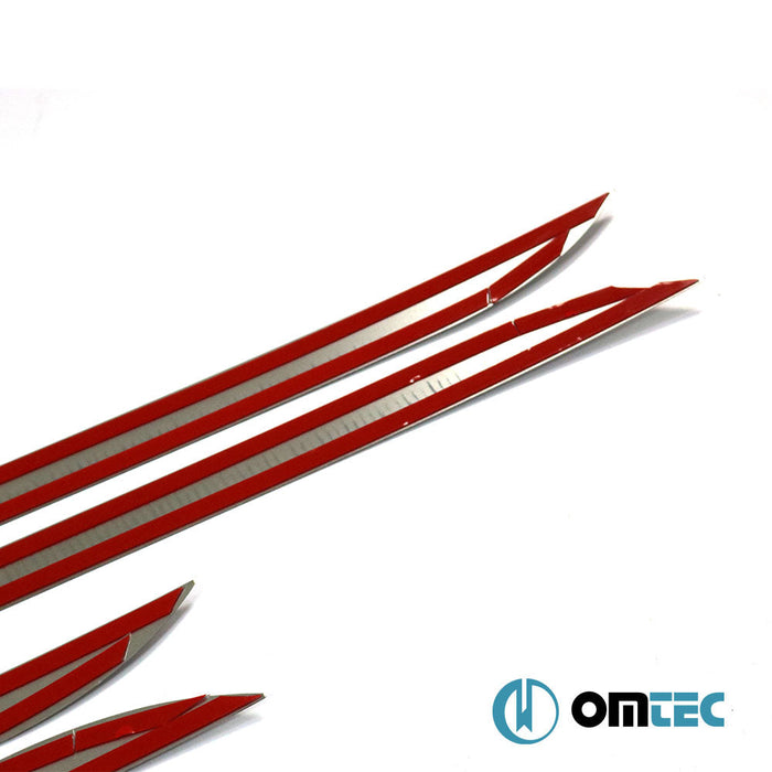 Yan Kapı Çıtası 4 Prç. Paslanmaz Çelik (Parlak) - Ford Transit Connect - MVN V408 - (2014 - 2021)