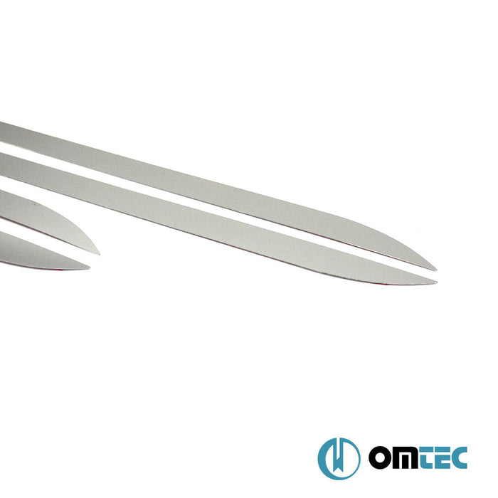 Yan Kapı Çıtası 4 Prç. Paslanmaz Çelik (Parlak) - Ford Transit Connect - MVN V408 FL - (2019 - 2021)