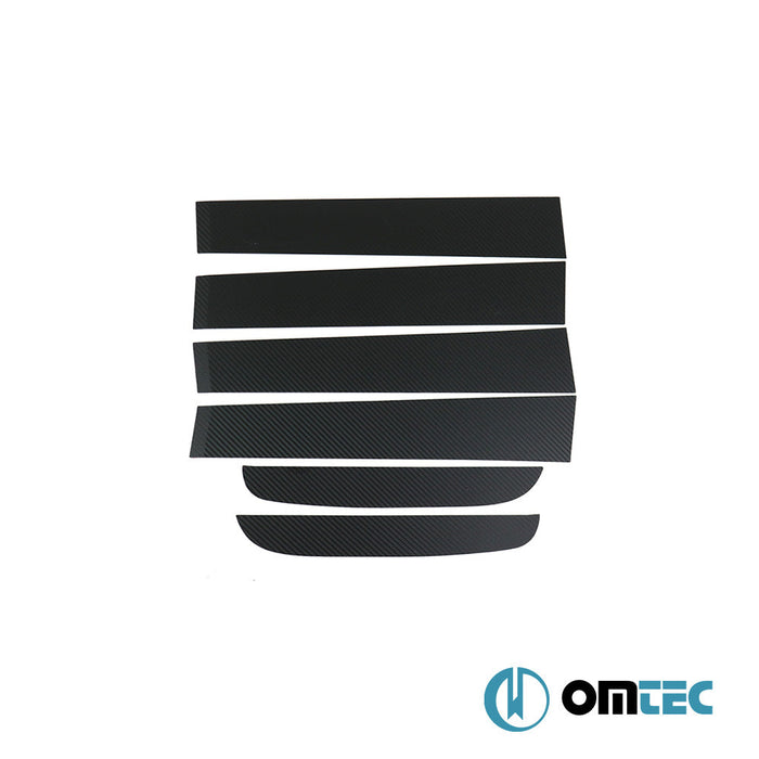 Kapı Direği 6 Prç. P.Çelik (Karbon Folyolu) - Ford Ranger - PK T6 FL - I/FL - II - (2015 - 2022)