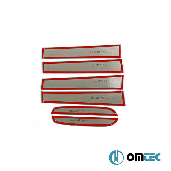 Kapı Direği 6 Prç. P.Çelik (Karbon Folyolu) - Ford Ranger - PK T6 FL - I/FL - II - (2015 - 2022)