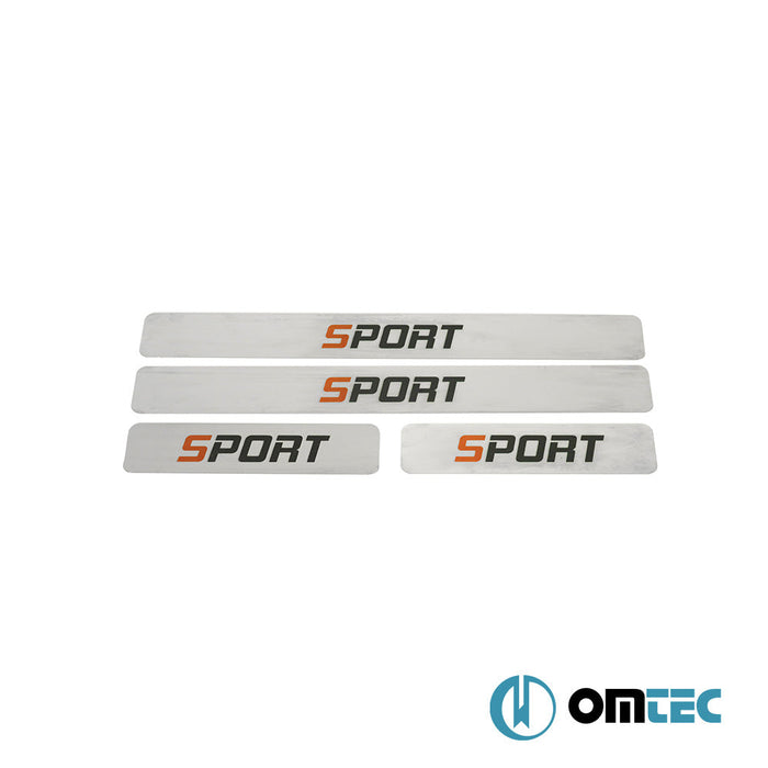 Sport Kapı Eşiği 4 Prç. Paslanmaz Çelik (Parlak) - Skoda Kamiq - SUV I - (2020 - )