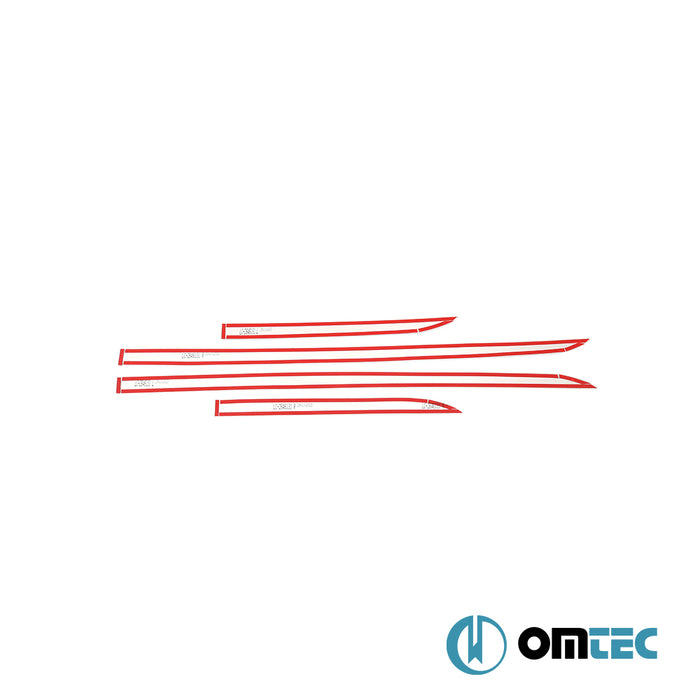 Yan Kapı Çıtası 4 Prç. Paslanmaz Çelik (Parlak) - Ford Kuga - SUV III - (2020 - )