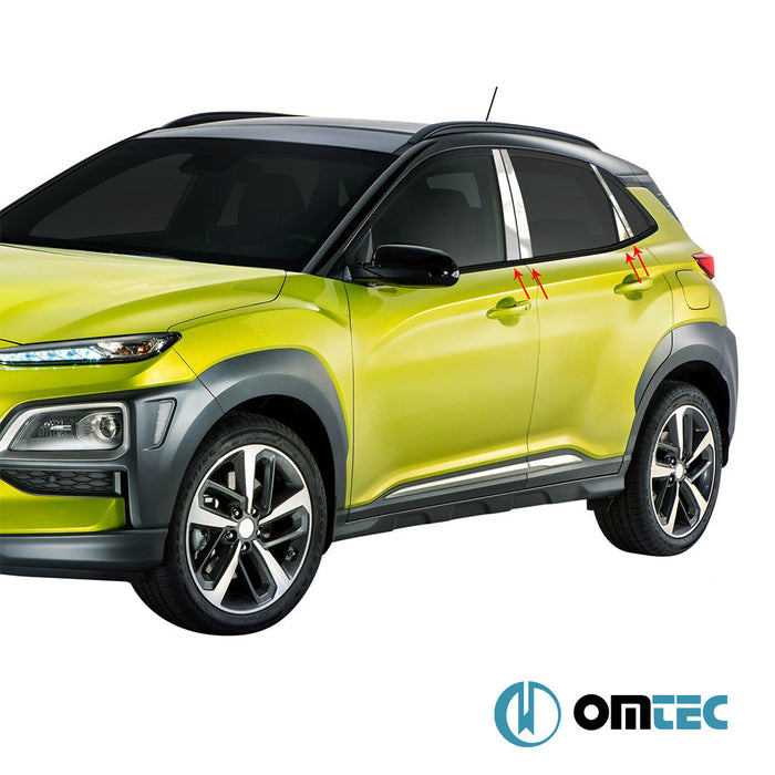 Kapı Direği 8 Prç. P.Çelik (Parlak) - Hyundai Kona - SUV SX2 - (2023 - )