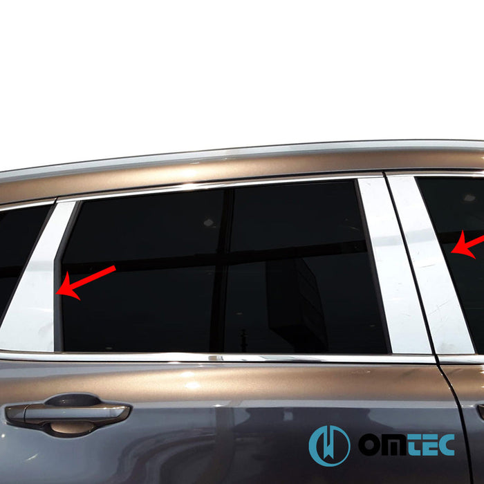 Kapı Direği 6 Prç. P.Çelik (Parlak) - Honda Cr - V - SUV V - (2016 - 2022)