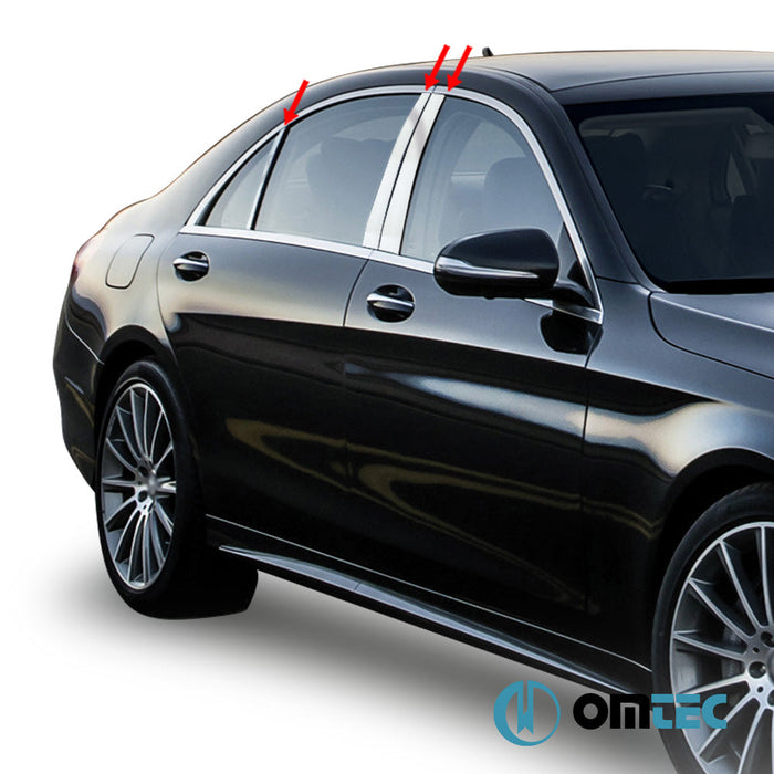Kapı Direği 6 Prç. P.Çelik (Parlak) - Mercedes - Benz S - Class - SD W221 FL - (2009 - 2013)