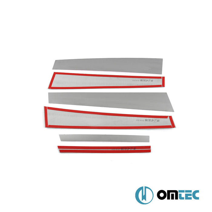 Kapı Direği 6 Prç. P.Çelik (Siyah) - Mercedes - Benz S - Class - SD W221 FL - (2009 - 2013)