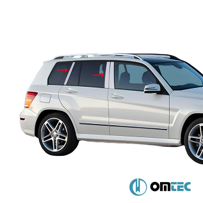 Kapı Direği 6 Prç. P.Çelik (Parlak) - Mercedes - Benz Glk - SUV X204 FL - (2012 - 2015)