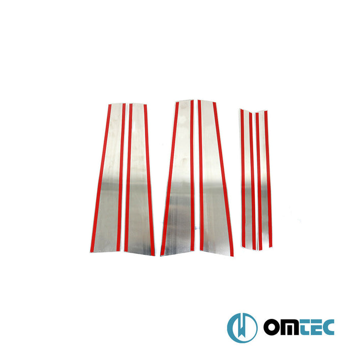 Kapı Direği 6 Prç. P.Çelik (Parlak) - Mercedes - Benz Glk - SUV X204 FL - (2012 - 2015)