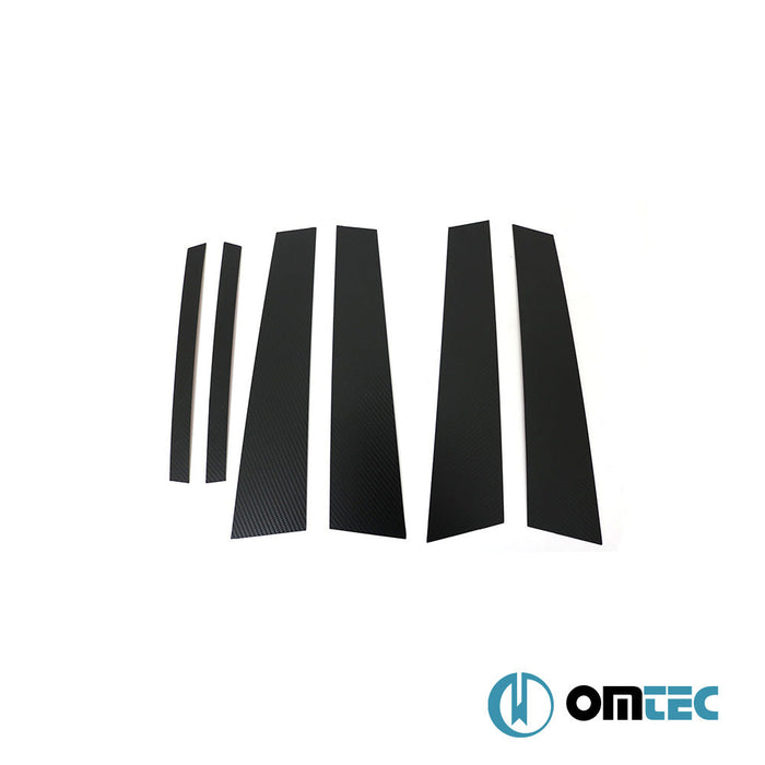 Kapı Direği 6 Prç. P.Çelik (Karbon Folyolu) - Mercedes - Benz C - Class - SD W205 - (2014 - 2021)