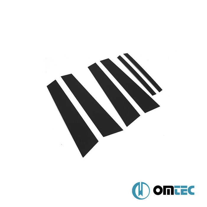 Kapı Direği 6 Prç. P.Çelik (Karbon Folyolu) - Mercedes - Benz C - Class - SD W205 - (2014 - 2021)