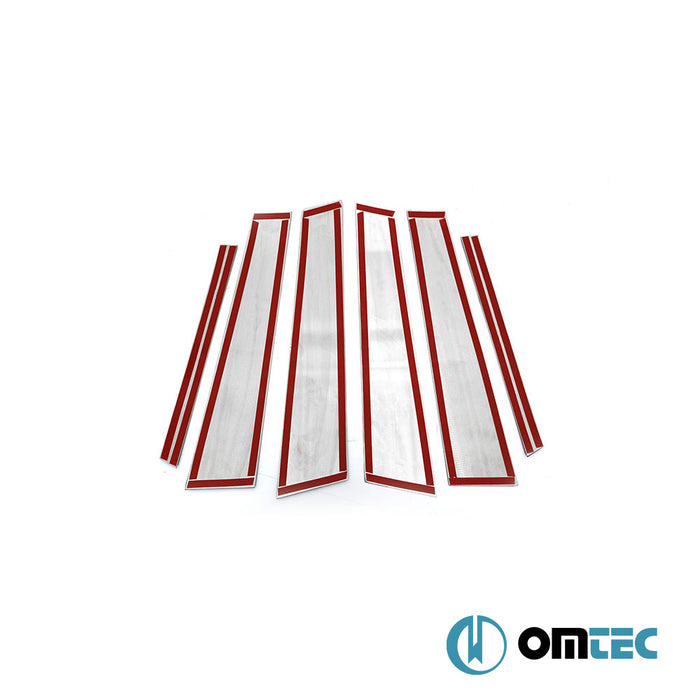 Kapı Direği 6 Prç. P.Çelik (Karbon Folyolu) - Mercedes - Benz C - Class - SD W205 - (2014 - 2021)