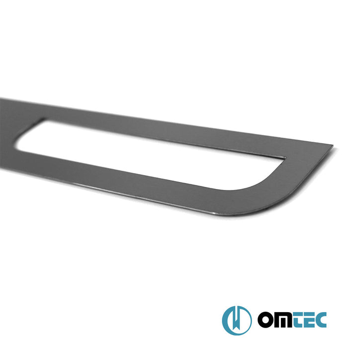 Arka Tampon Eşiği Paslanmaz Çelik (Siyah - Taşlı) - Mercedes - Benz Smart Fortwo - HB 3D W451 - (2007 - 2014)