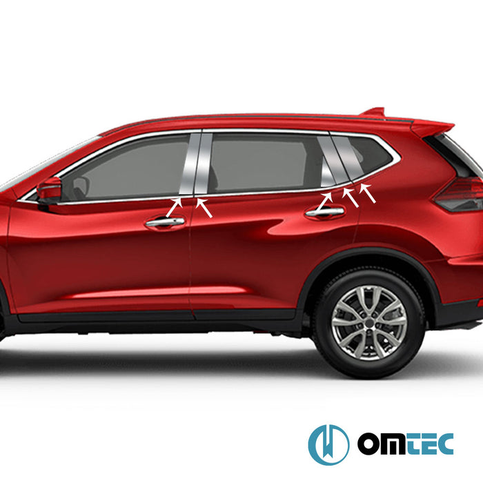 Kapı Direği 8 Prç. P.Çelik (Parlak) - Nissan X - Trail - SUV T32 FL - (2017 - 2021)