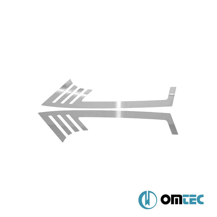 Spoiler Çıtası 2 Prç. (Lazer Kesim) Paslanmaz - Nissan X - Trail - SUV T32 - (2014 - 2021)