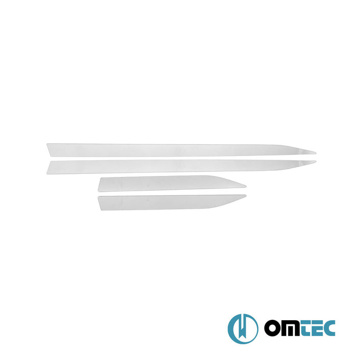 Yan Kapı Çıtası 4 Prç. Paslanmaz Çelik (Parlak) - Nissan Juke - SUV F16 - (2019 - )