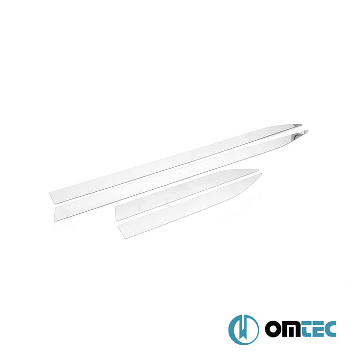 Yan Kapı Çıtası 4 Prç. Paslanmaz Çelik (Parlak) - Nissan Juke - SUV F16 - (2019 - )