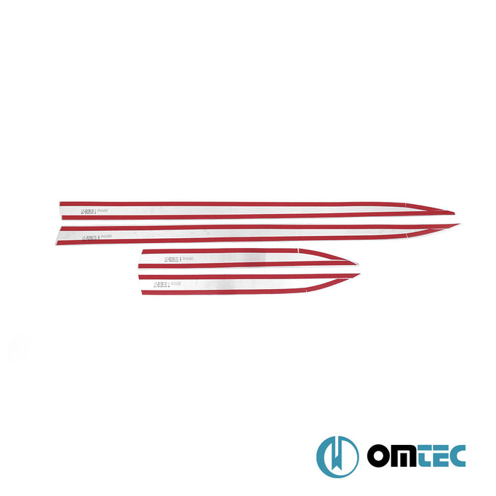 Yan Kapı Çıtası 4 Prç. Paslanmaz Çelik (Parlak) - Nissan Juke - SUV F16 - (2019 - )