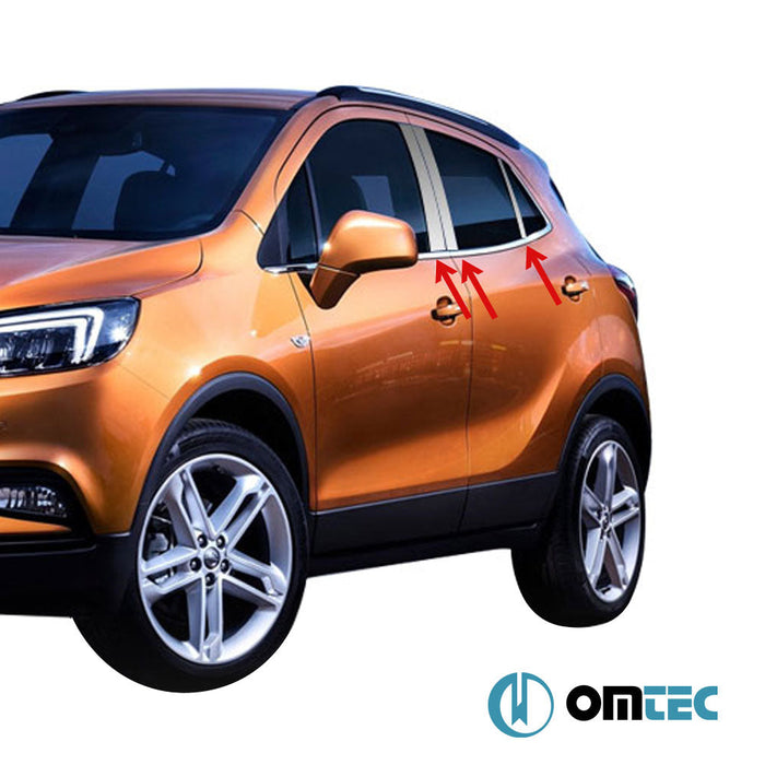 Kapı Direği 6 Prç. P.Çelik (Parlak) - Opel Mokka - SUV J13 - (2012 - 2016)