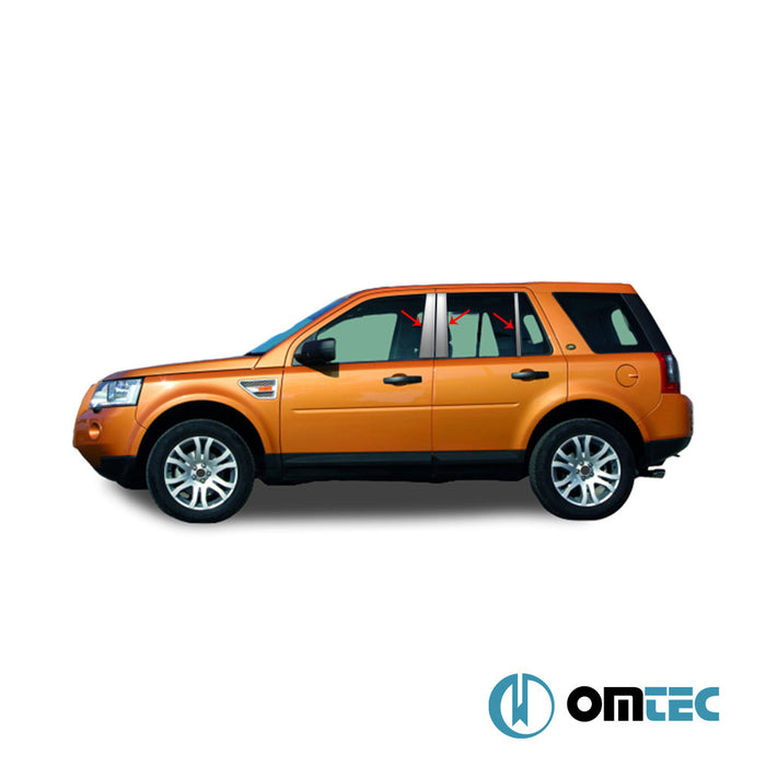 Kapı Direği 6 Prç. P.Çelik (Siyah) - Land Rover Freelander - SUV L359 - (2006 - 2014)
