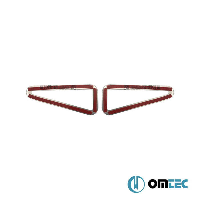 Sinyal Çerçevesi 2 Prç. P.Çelik (Parlak) - Renault Scenic - MPV II - (2003 - 2009)