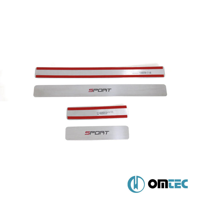 Sport Kapı Eşiği 4 Prç. Paslanmaz Çelik (Parlak) - Skoda Scala - HB 5D I - (2019 - )