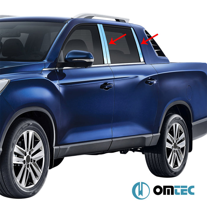 Kapı Direği 6 Prç. P.Çelik (Parlak) - SsangYong Musso - PK Q200 - (2018 - )