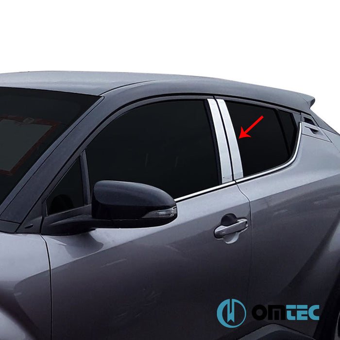 Kapı Direği 4 Prç. P.Çelik (Parlak) - Toyota C - Hr - SUV AX10 - (2016 - 2023)
