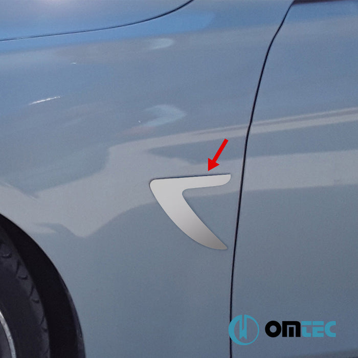 Yan Dekor Çıtası 2 Prç. (Model 1) Paslanmaz - Skoda Superb - SD 3V FL - (2020 - )