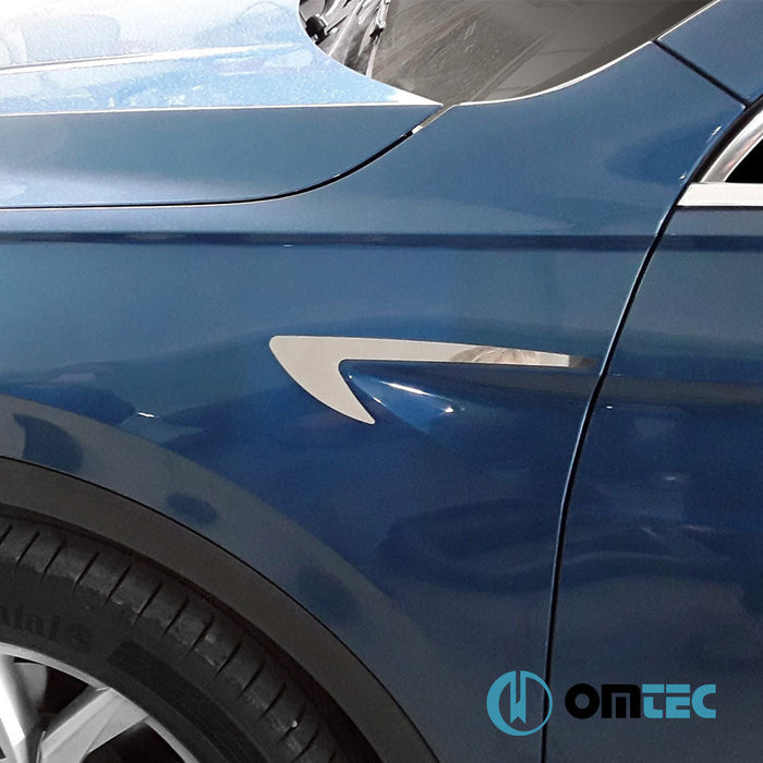 Yan Dekor Çıtası 2 Prç. (Model 2) Paslanmaz - Bmw 3 Series - SD E90 - (2005 - 2011)