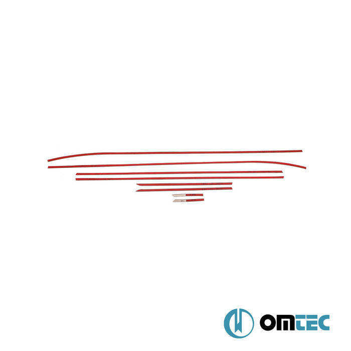 Cam Çıtası 8 Prç. Paslanmaz Çelik (Parlak) - Hyundai İ30 - SW GD - (2012 - 2016)