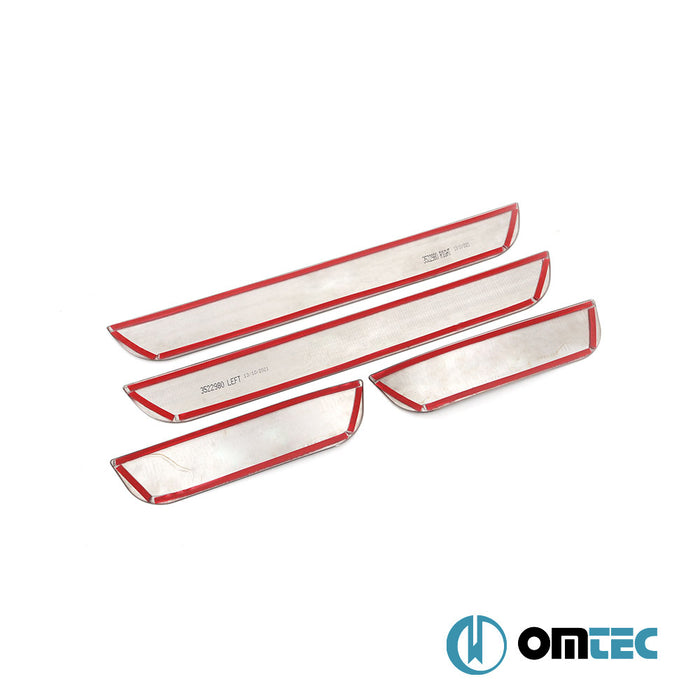 Line Kapı Eşiği 4 Prç. Paslanmaz Çelik (Parlak) - Hyundai İ30 - SW GD - (2012 - 2016)