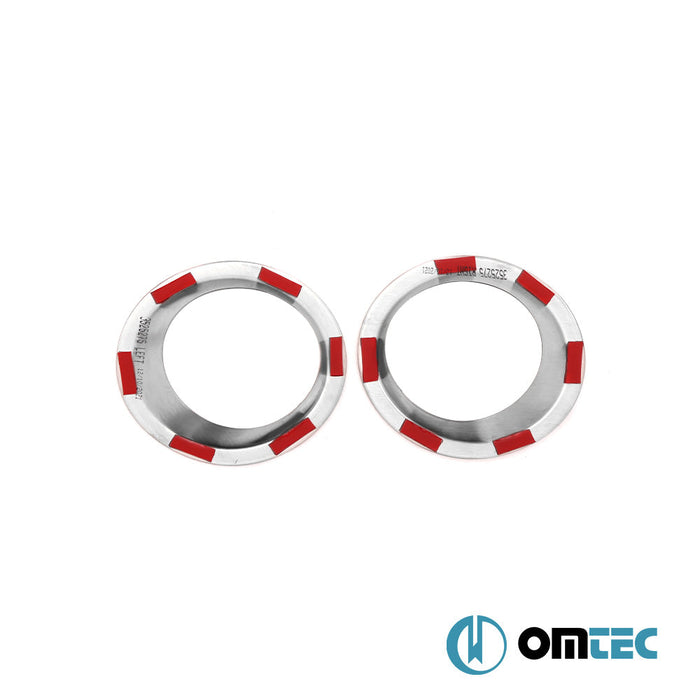 Arka Sis Farı Cercevesi 2 Prç.P.Çelik (Parlak) Kaplama - Kia Soul - SUV AM PRE - FL - (2008 - 2012)