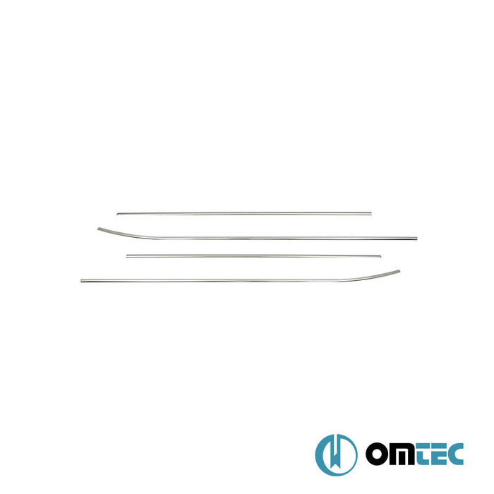 Deco Cam Çıtası 4 Prç. Paslanmaz Çelik (Parlak) - Hyundai İx20 - MPV OJ - (2010 - 2019)