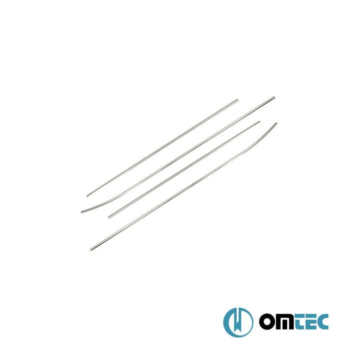 Deco Cam Çıtası 4 Prç. Paslanmaz Çelik (Parlak) - Hyundai İx20 - MPV OJ - (2010 - 2019)