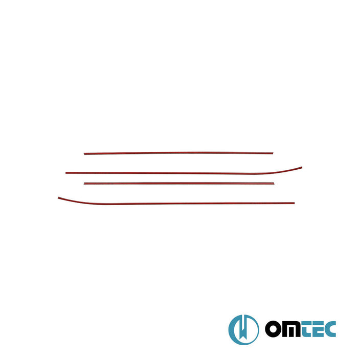 Deco Cam Çıtası 4 Prç. Paslanmaz Çelik (Parlak) - Hyundai İx20 - MPV OJ - (2010 - 2019)