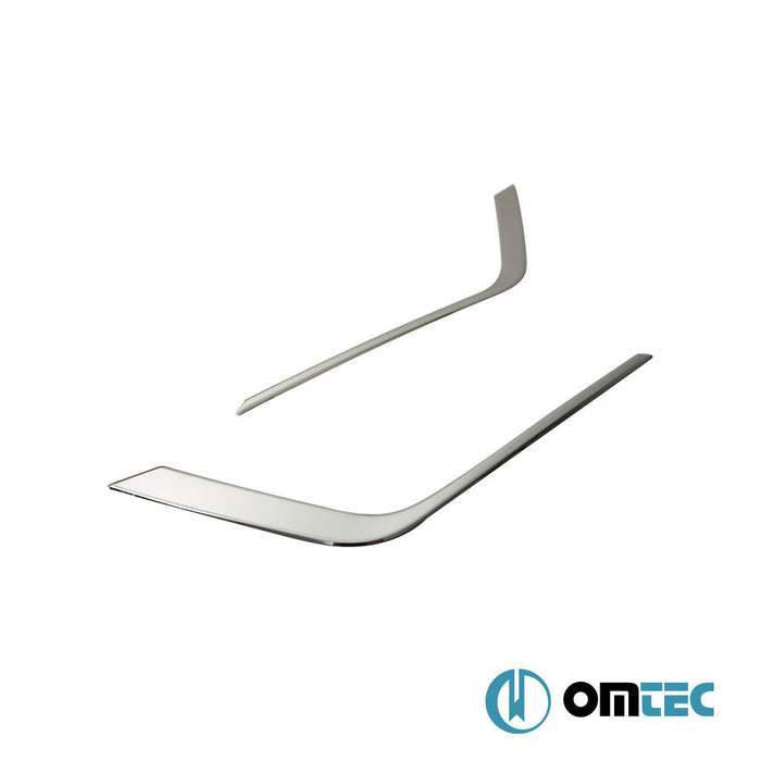 Sis Farı Çerçevesi 2 Prç. P.Çelik (Parlak) - Seat Leon - HB 5D 5F PRE - FL/FL - (2012 - 2017)