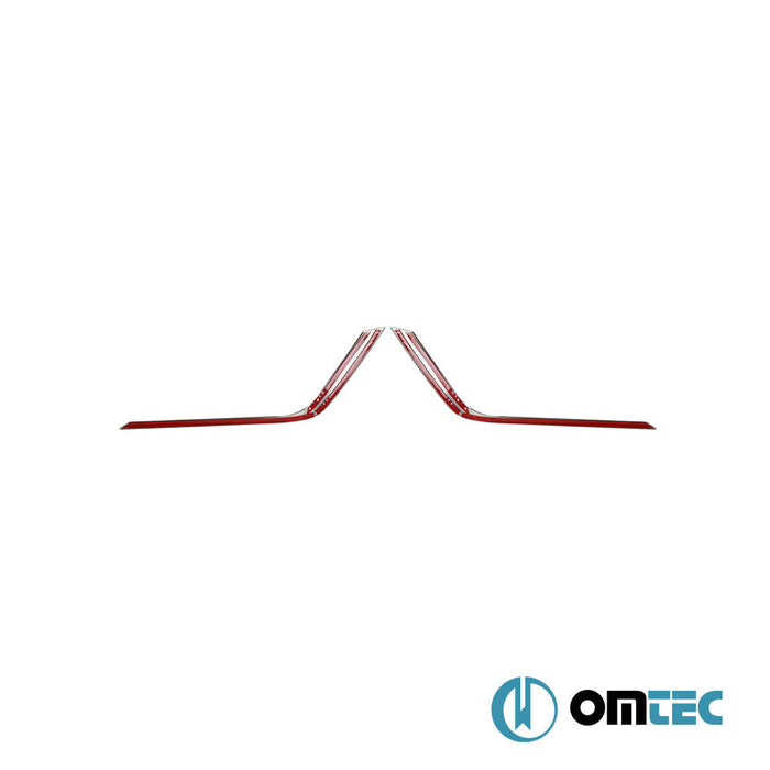 Sis Farı Çerçevesi 2 Prç. P.Çelik (Parlak) - Seat Leon - HB 3D 5F PRE - FL/FL - (2012 - 2017)