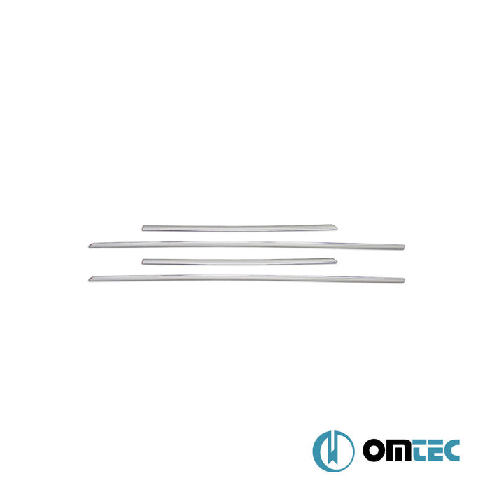 Yan Kapı Çıtası 4 Prç. Paslanmaz Çelik (Parlak) - Seat Leon - HB 5D 5F PRE - FL/FL - (2012 - 2017)