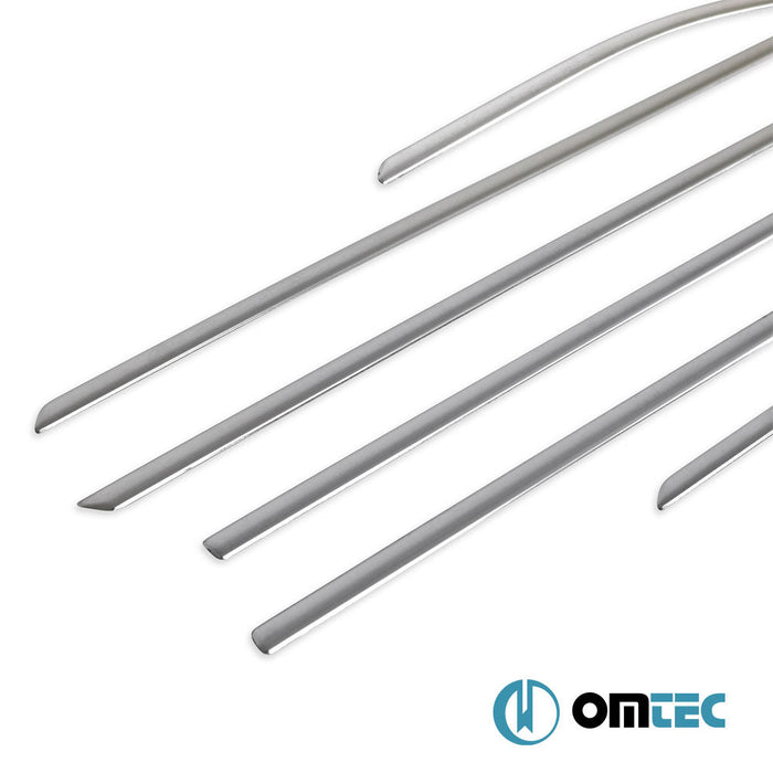 Cam Çıtası 8 Prç. Paslanmaz Çelik (Parlak) - Toyota Prius - SD XW30 FL - (2012 - 2014)