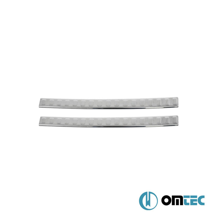 Arka Tampon Eşiği 2 Prç Paslanmaz Çelik (Parlak) - Hyundai İ20 - HB 5D GB PRE - FL - (2014 - 2018)