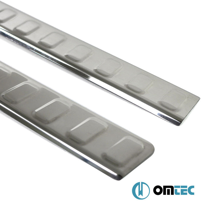 Arka Tampon Eşiği 2 Prç Paslanmaz Çelik (Parlak) - Hyundai İ20 - HB 5D GB PRE - FL - (2014 - 2018)