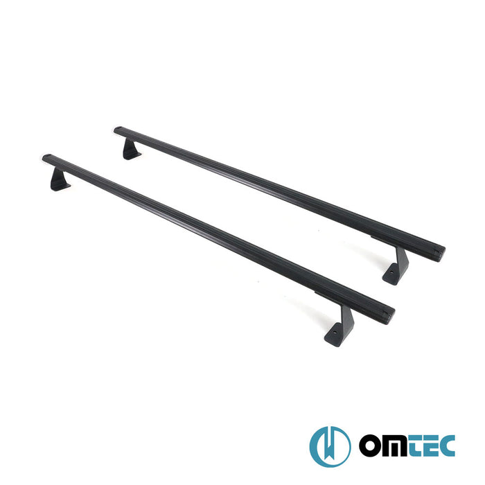 Heavy Duty Boldbar Ara Atkı 2 Prç. (Siyah) Alu. L2 - Volkswagen Caddy - MVN 2K PRE-FL - (2003 - 2010)