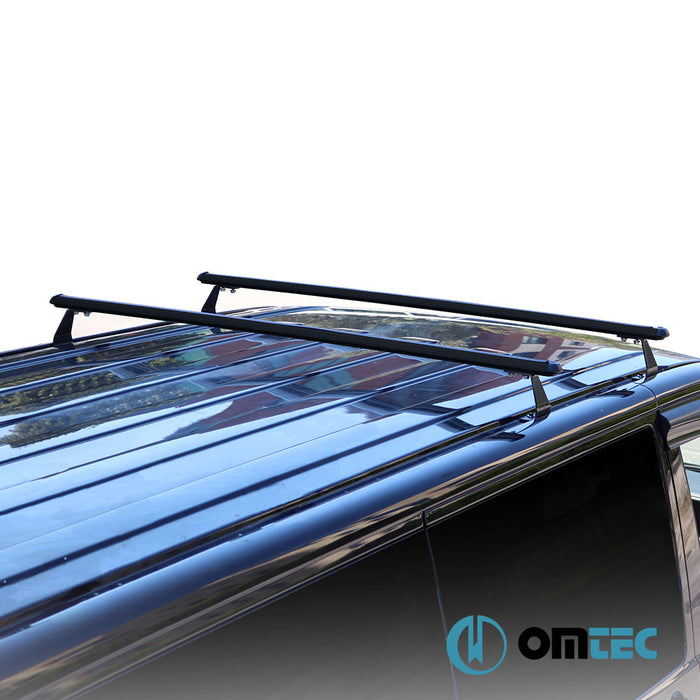 Heavy Duty Boldbar Ara Atkı 2 Prç. (Siyah) Alu. L2 - Volkswagen Caddy - MVN 2K PRE-FL - (2003 - 2010)