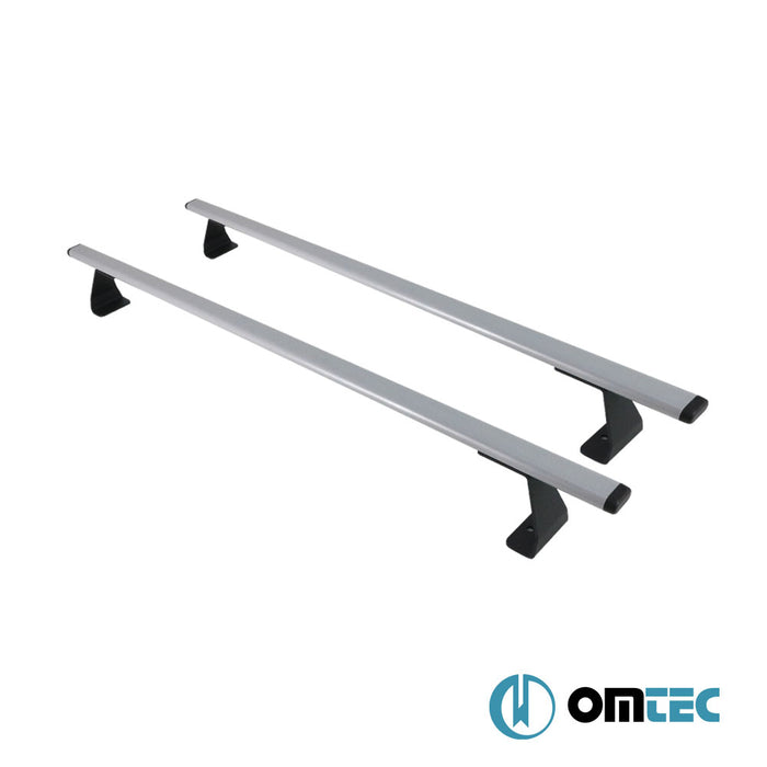 Heavy Duty Solidbar Ara Atkı 2 Prç. (Gri) Çelik. L2 - Volkswagen Caddy - MVN 2K PRE-FL - (2003 - 2010)
